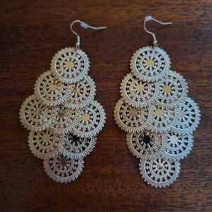 Elegant Gold Dangle Earrings